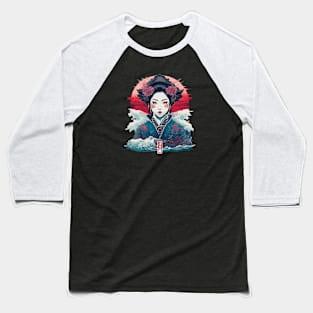 Japan Geisha Gothic Baseball T-Shirt